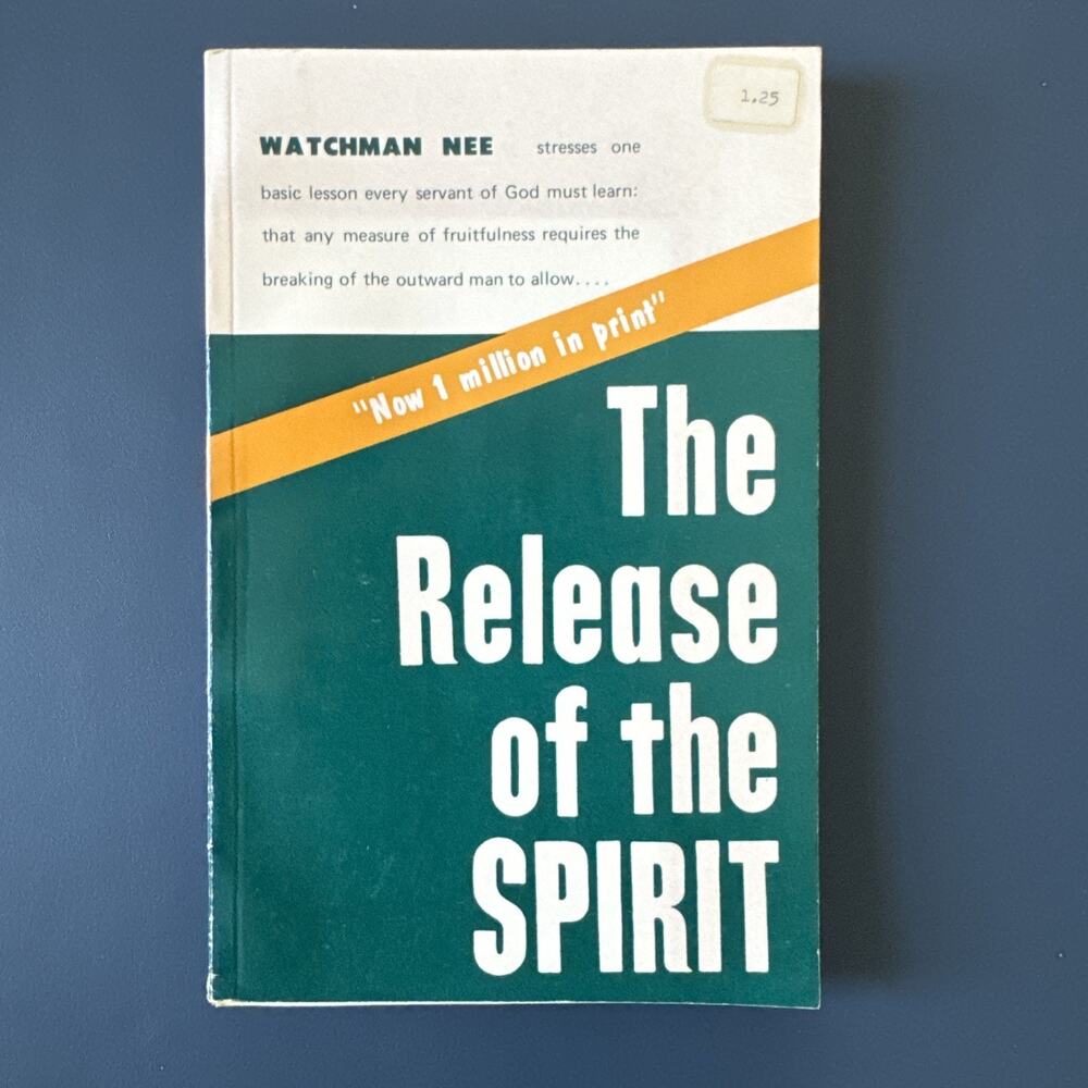 Watchman Nee Release of the Spirit Book Vintage Paperback Spiritual